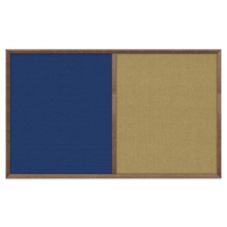 United Visual Products Slim Style Indoor Enclosed Corkboard, 18 UV501SC-BRONZE-KEYLIME